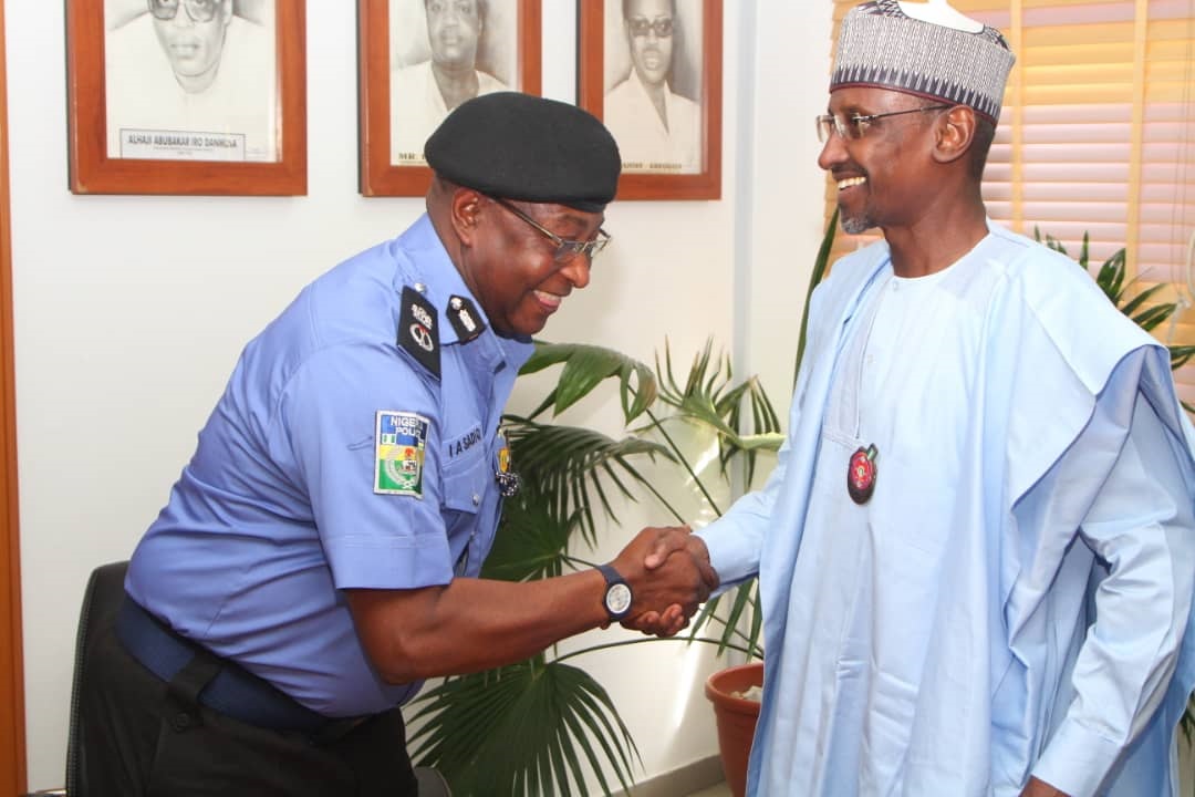 Pictures at the visit of the AIGP and his entourage's visit to the FCT minister recently