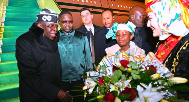 President Tinubu Arrives Türkiye on Official State Visit